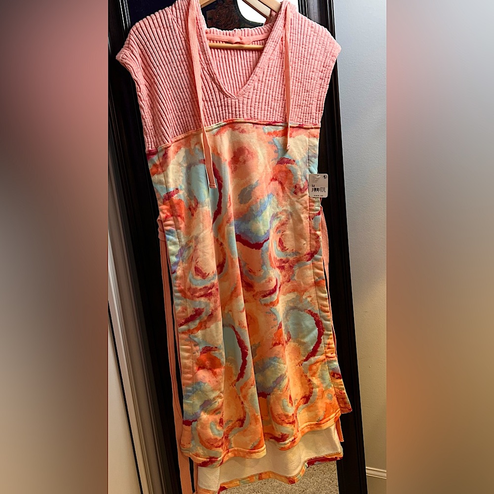 NWT Free People Movement All That Set Printed Multi Set includes Vest and Pants